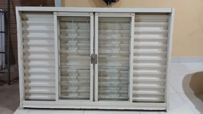 Janela Veneziana 6 folhas Vitrolar 1.50m x 1.00m