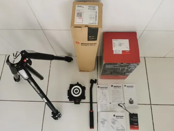 Tripe Manfrotto Mt055xpro3 + Mvh502ah