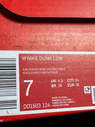 nike dunk low cacao wow - tamanho 36, original #1247