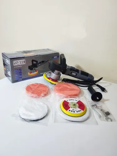Politriz Roto Orbital 850W STEEL Profissional + Kit Completo de Boinas!