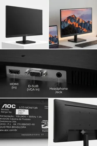 monitor AOC 19.5 polegadas 