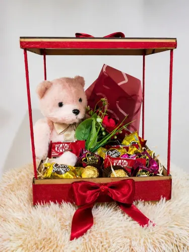 Cesta com urso 