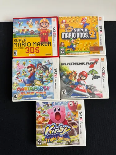 5 jogos Nintendo 3ds