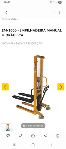 Empilhadeira manual 