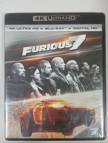 Blu-ray 4k + blu-ray velozes e furiosos 7