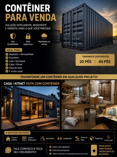 Contêiner depósito ou casa ?