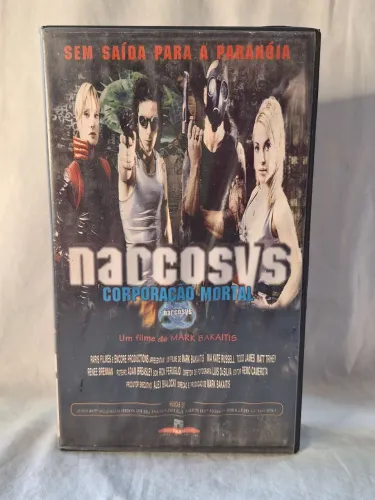 VHS Narcosys Corporação Mortal Filme Mark Bakaitis Original Raro