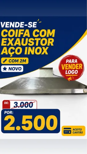 VENDE-SE COIFA COM EXAUSTOR