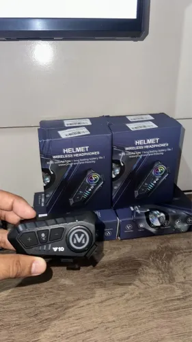 Fone Intercomunicador Bluetooth Para Capacete. NOVO LACRADO?