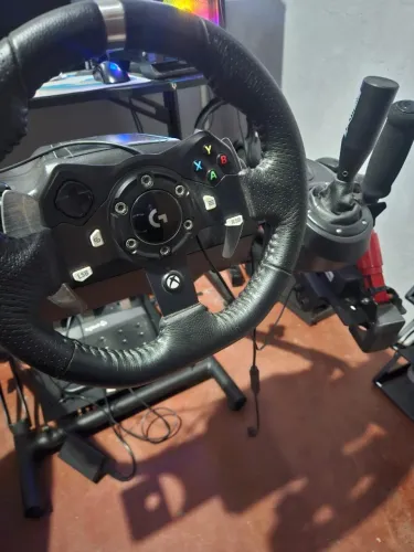 Setup Completo Sim Racing Logitech G920 + GTX 1050 Ti + Câmbio XTreme + Freio M7