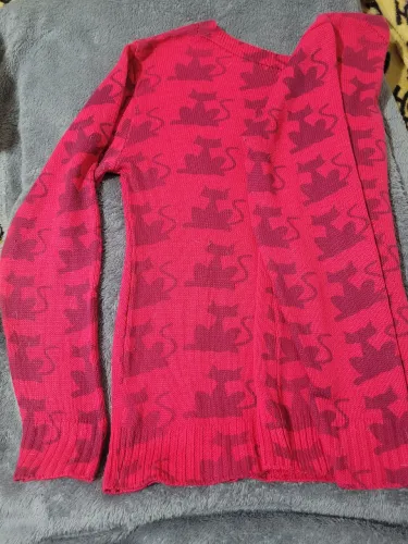 Blusa tricô rosa 