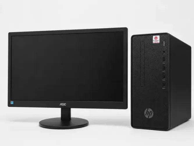 PC HP Ryzen 3 PRO 2200G com Radeon Vega + Monitor AOc 18,5
