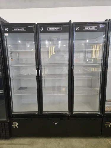geladeira expositora de 3 portas para frios e bebidas - nova a pronta entrega