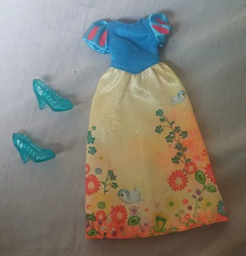 Roupa Boneca Branca de Neve
