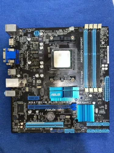 Placa Mãe Asus Amd Am3+ M5a78l-m Plus/usb3 Cor Azul-escuro