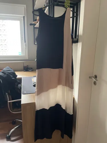 Vestido longo em linho