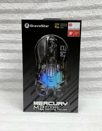 Mouse Gamer GravaStar Mercury M2 - TransBlack - NOVO