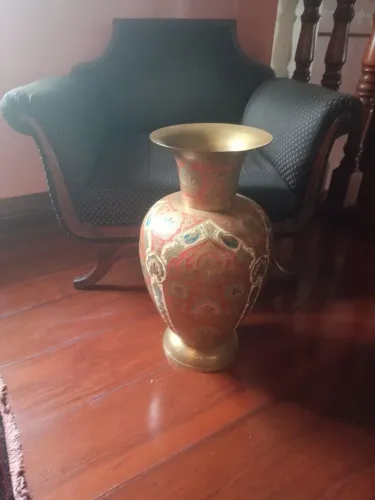 Vaso de bronze indiano enorme, raridade