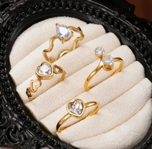 Anéis aço inoxidável 