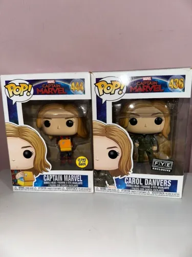 Lote Funko Pop Capitã Marvel 