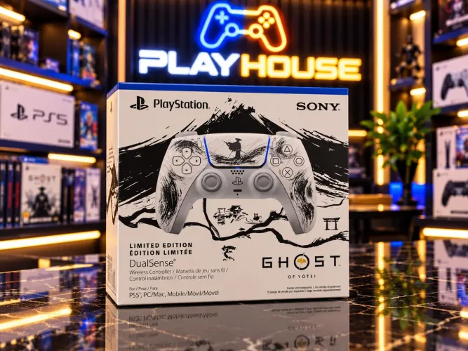 Controle PS5 Sony Dualsense Ghost of Yotei Black