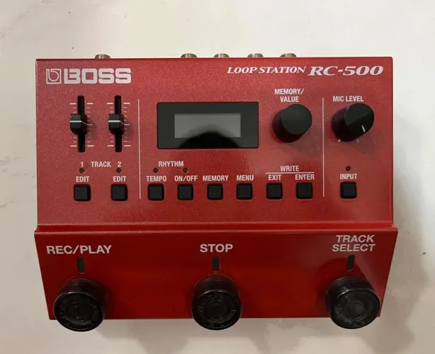 Boss RC 500 + Fonte + Cabo Pedal + Mic Amplifier