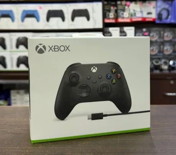 CONTROLE XBOX c/ cabo USB-C (PRETO)