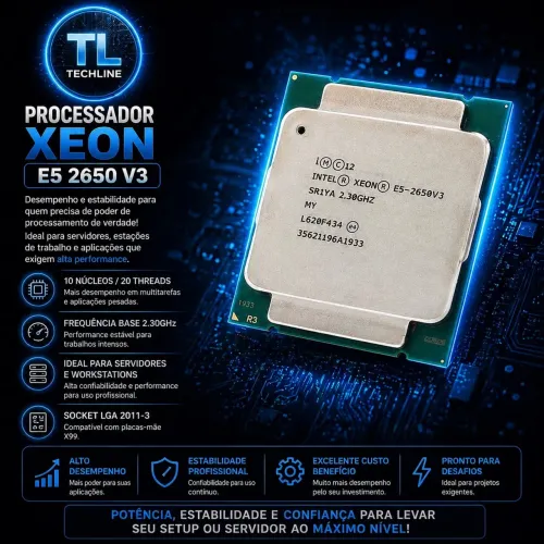 Processador Intel Xeon E5 2630 V3 Seminovo