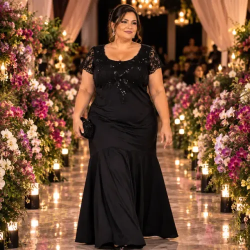 Vestido de Festa Preto GG