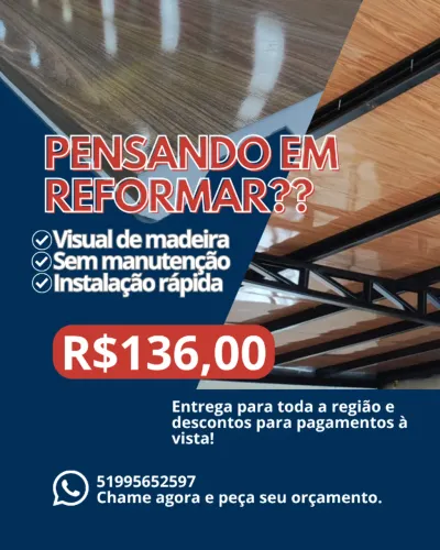 Telha Forro Amadeirado Cerejeira