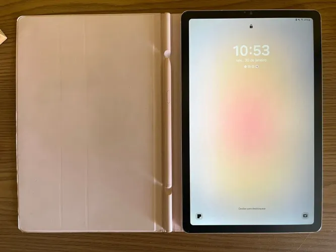 Tablet Samsung S6 lite 128Gb Rose com caneta 