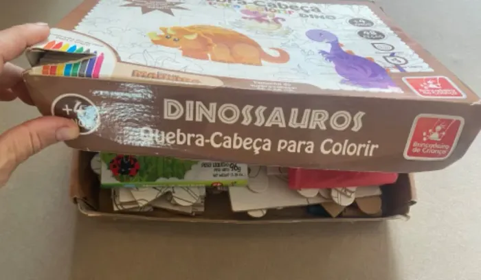 Quebra cabeças de colorir e apagar