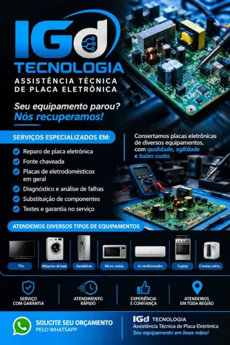 Assistência de equipamentos eletrônico