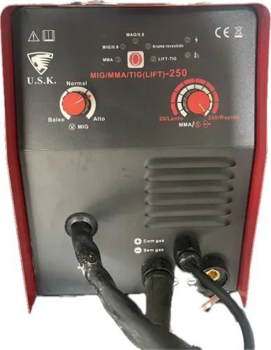 Máquina de Solda Inversora USK MIG/MMA/TIG (Lift) 250A