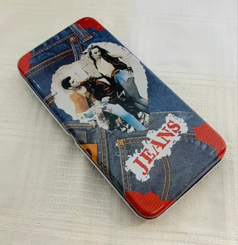 Raro Estojo Escolar Metal 2 Andares Anos 90 Jeans Mik Novo