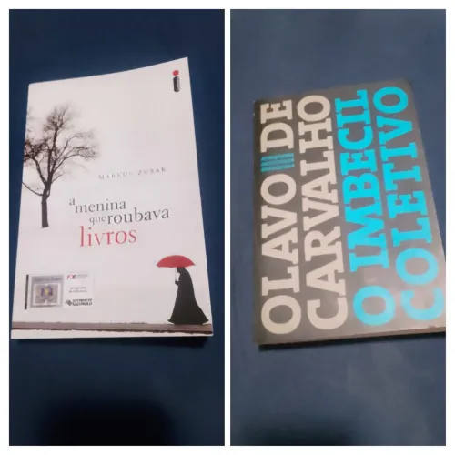 Livros clássicos O imbecil coletivo e A menina que roubava livros