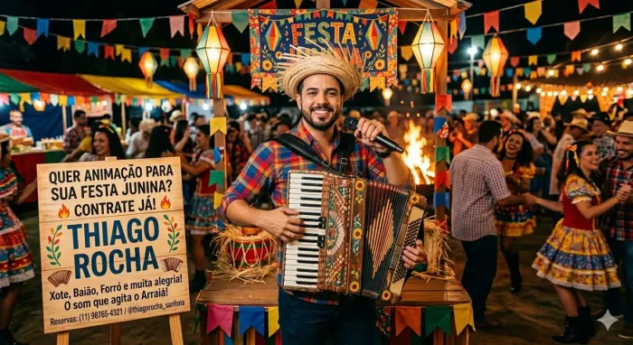 Cantor para sua festa junina, aniversário casamento etc..