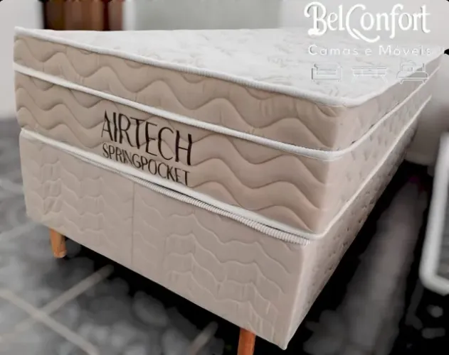 Cama Box Solteiro Molas Ensacadas