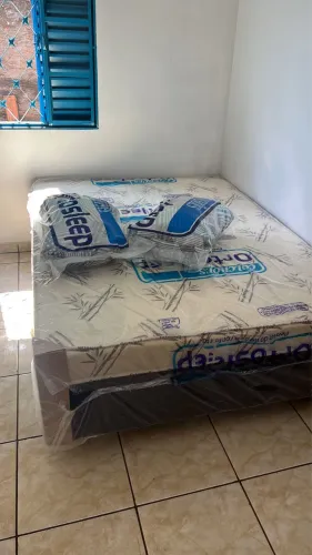 Cama box 7cm selada casal entregamos na sua casa