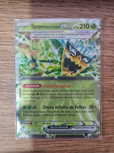 Carta Pokemon - Ogerpon Mascara Turquesa EX (012/131) - NM
