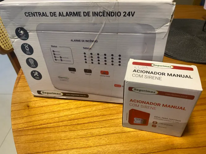 Central de Alarme de Incêndio 24v