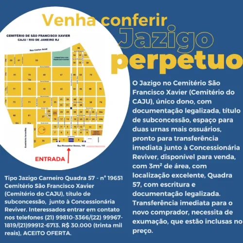 Jazigo perpétuo - Caju