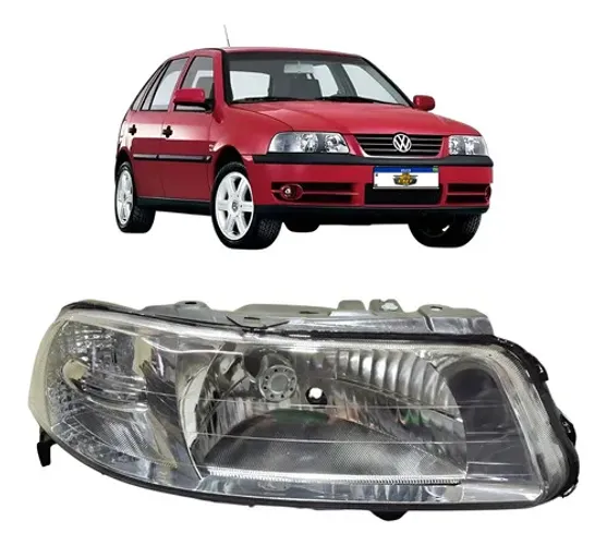 Farol Direito Gol G3 1999 A 2005 Foco Simples Com Defletor Direito/passageiro