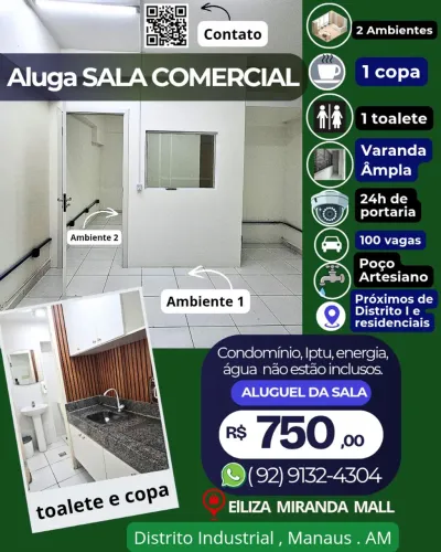 Aluga SALA no Eliza Miranda Mall