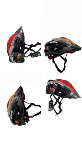 Capacete GTS para Bike com Sinalizador Led