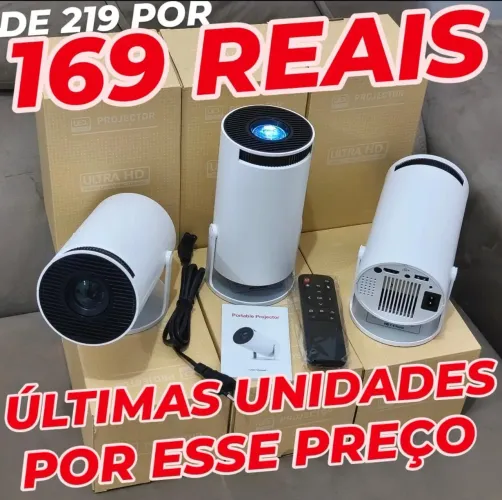 PROJETOR HY300 NOVOS ÚLTIMAS UNIDADES