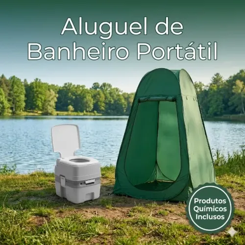 Aluguel De Banheiro Químico Portátil E Barraca Privativa