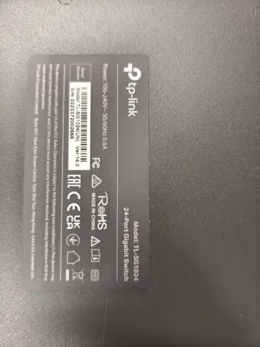 NOVO Switch TP-LINK TL-SG1024 24-Port Gigabit Switch