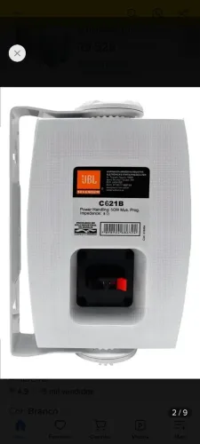 Par de cxs de som com suporte