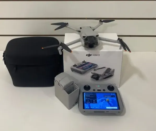 Drone Dji Mini 3 Combo Fly More Rc, 3 Baterias 4k Gl Cor Cinza